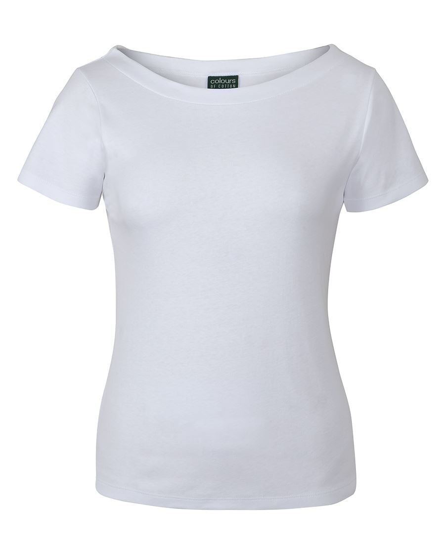 C of C LADIES SS BOAT NECK TEE