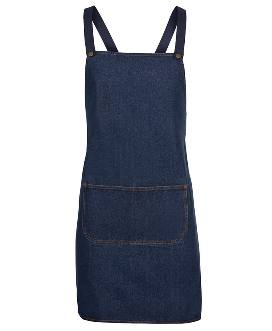 JB's CROSS BACK DENIM APRON (WITHOUT STRAP)