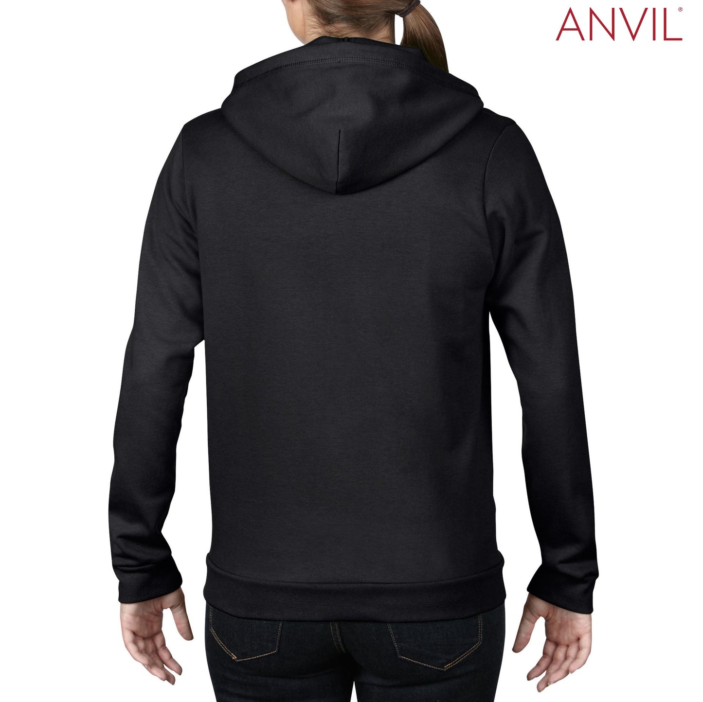 Anvil Ladies Full-Zip Hooded Fleece