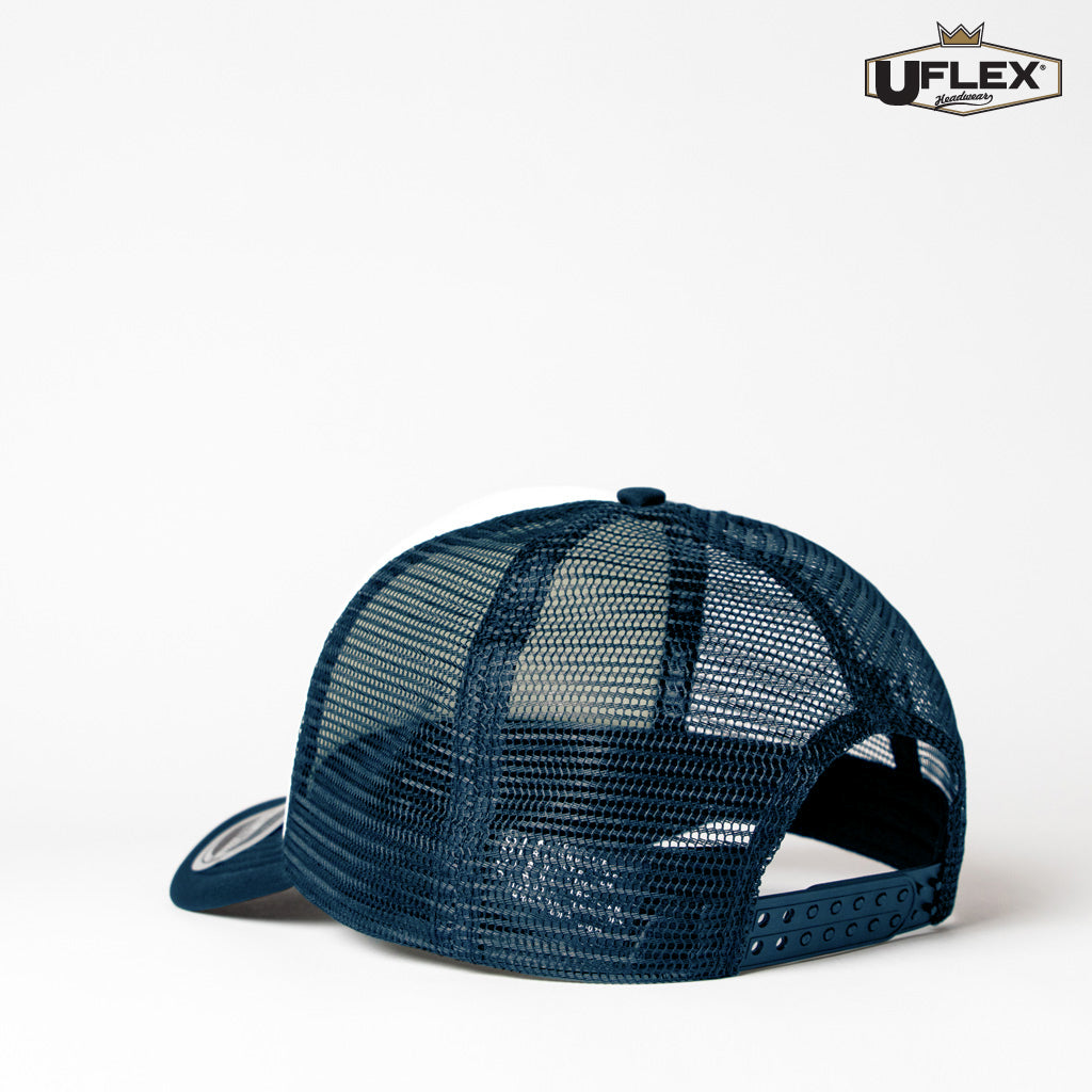 Snap Back Trucker - Black/Black Mesh
