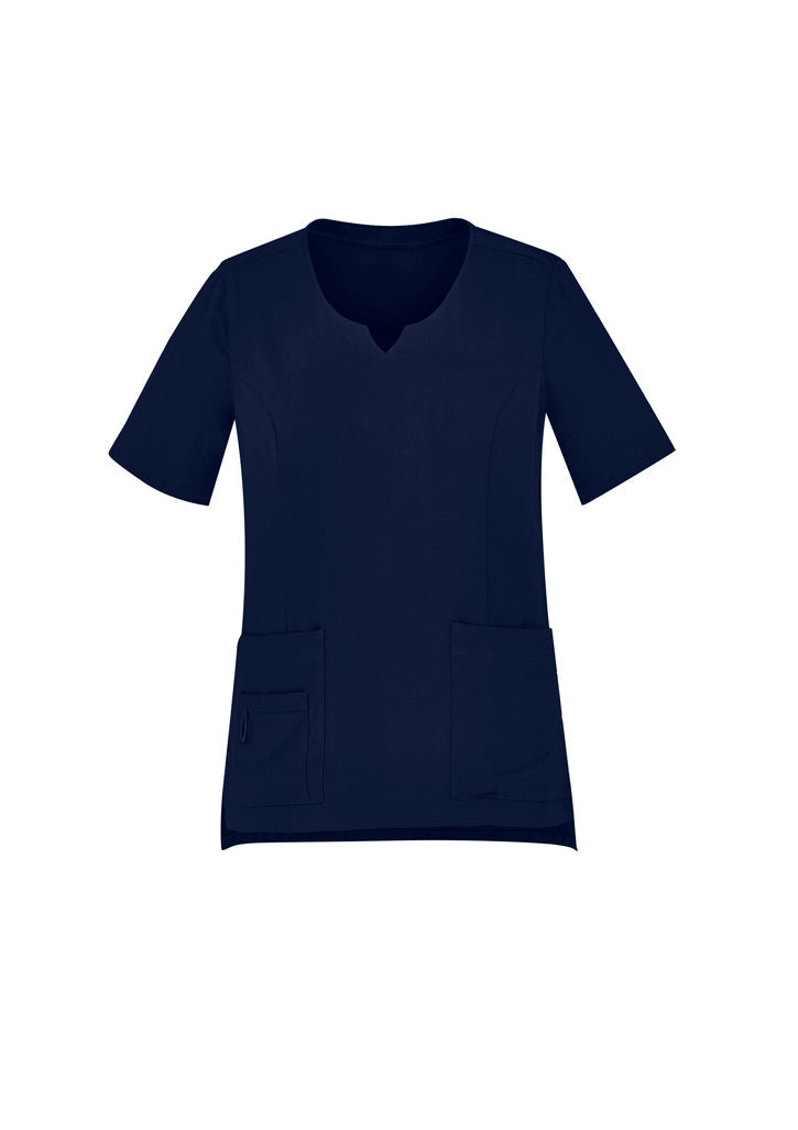 Avery Womens Tailored Fit Round Neck Scrub Top
