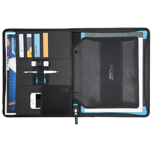 Zoom 2-In-1 Tech Sleeve Zip Padfolio