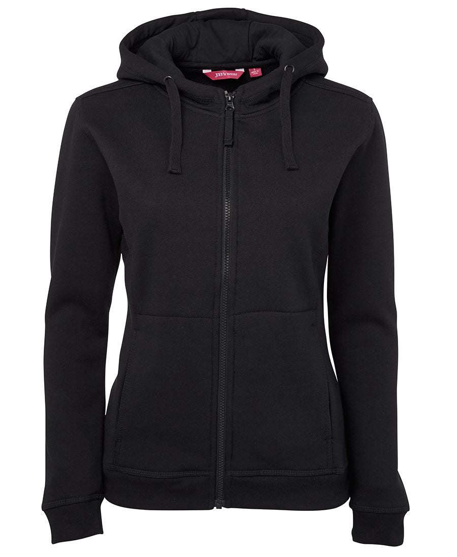 JB's LADIES FULL ZIP FLEECY HOODIE