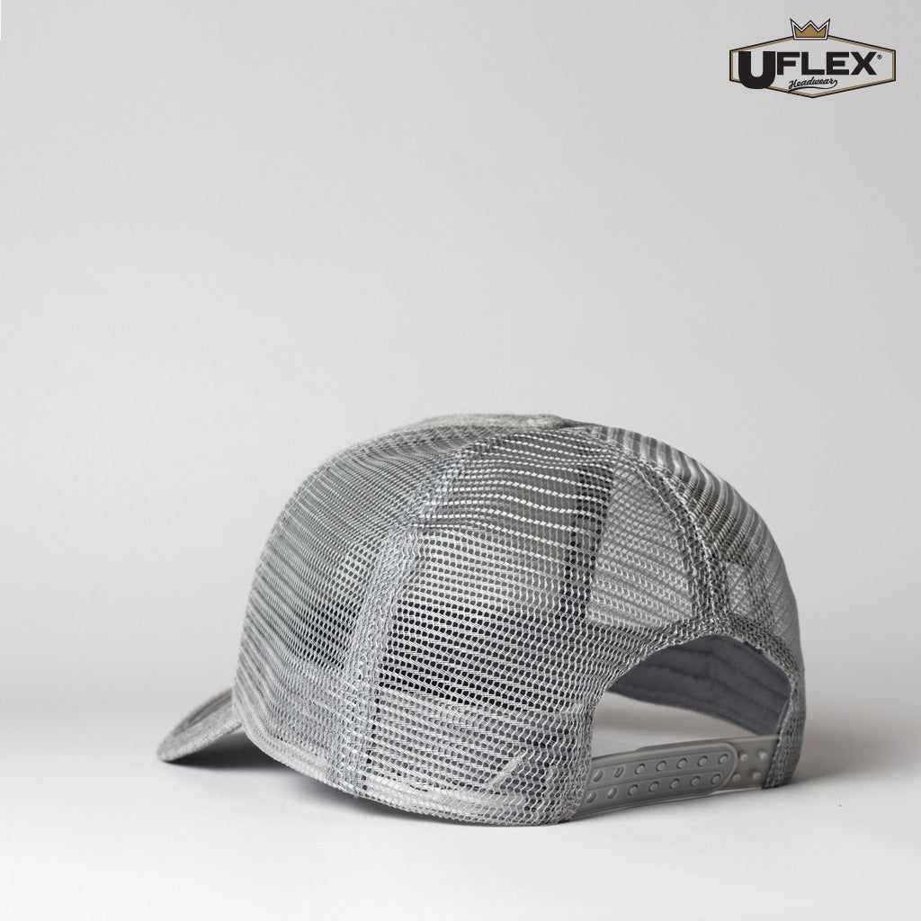 Snap Back Trucker - Black/Black Mesh