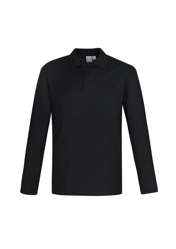 Mens Crew Long Sleeve Polo