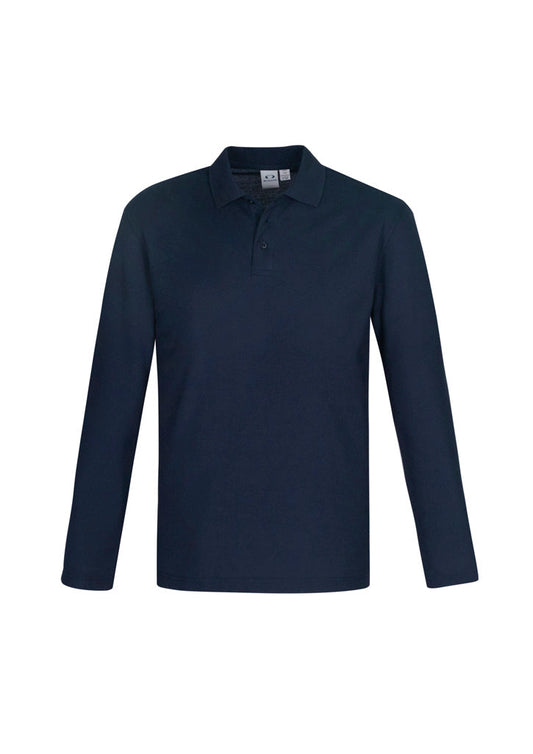 Mens Crew Long Sleeve Polo